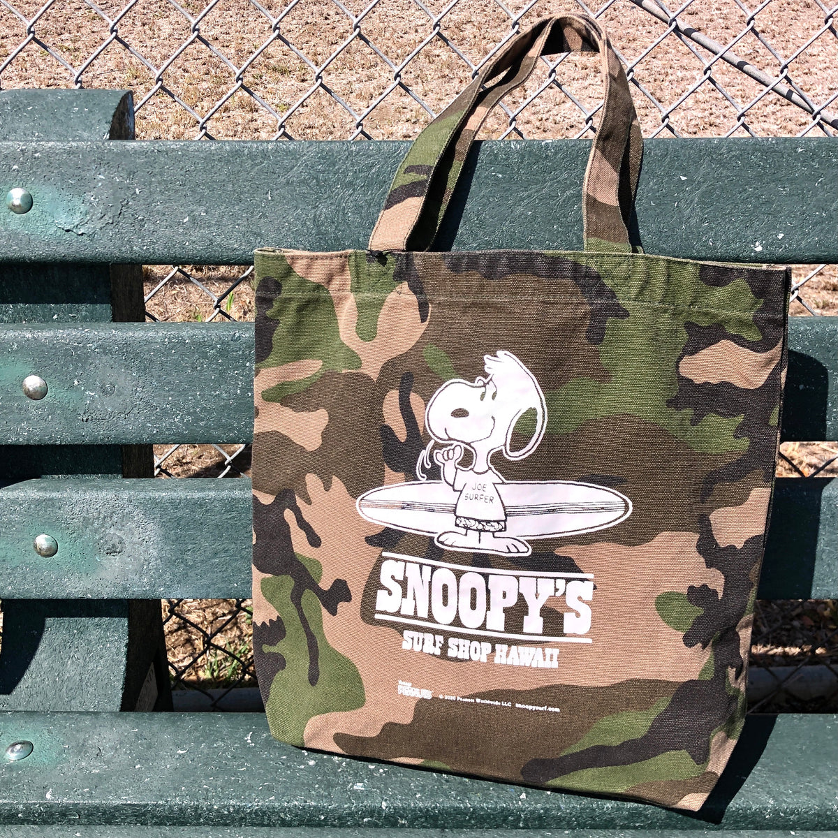 OS CAMO JOE TOTE 001 – SNOOPY'S SURF SHOP